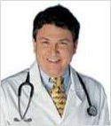 Dr. Blyweiss in white lab coat